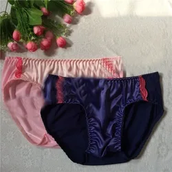 Sexy Men Underwear Briefs Ice Silk Slip Texture Mens Brief Underpants Sexy Low Waist Man Underwear Men