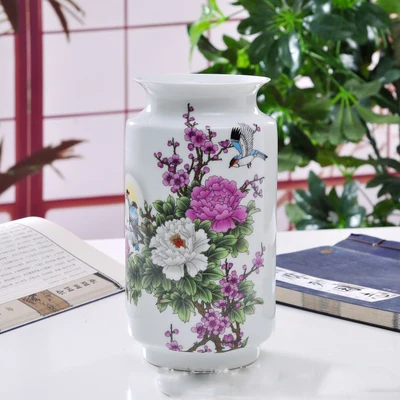 

Jingdezhen ceramic cap cylinder vase The modern home decoration New home furnishing articles vase