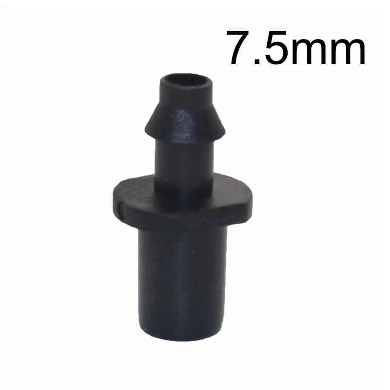 6 mm/7.5 mm Single Barb Straight Connector Water Quick Coupling Pipe Connector Plastic for Garden Irrigation 1/4\