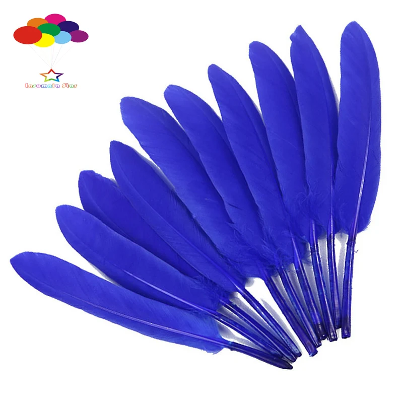 30 Colors Natural Goose Feather 4-6 Inch /10-15 cm 100 pcs DIY Carnival feathers for costume headress mask Crafts home