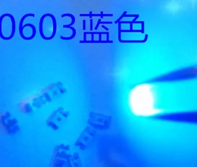 1000PCS/Lot  SMD LED 0603 blue light blue highlights LED blue