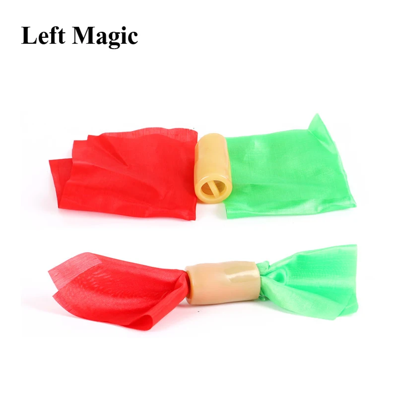 1 pcs Double Color Changing Hanky Silk Magic Trick change 2 great magic Chameleon Silk Disappearing Magic Toy& Prop E3088