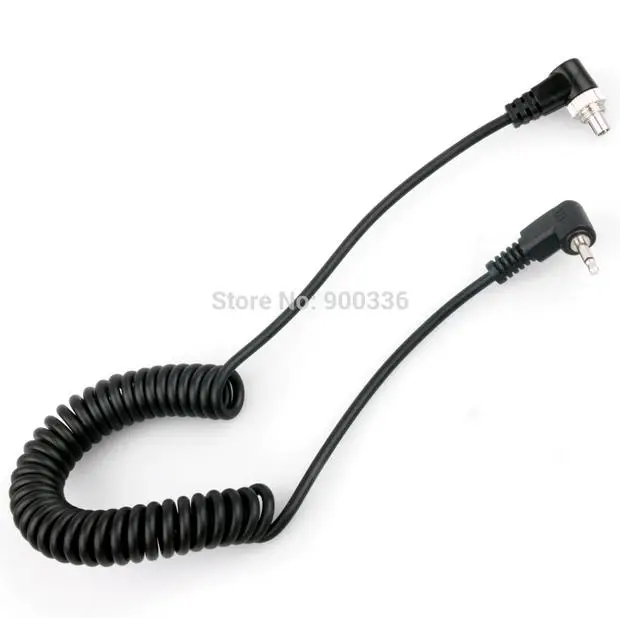 1pcs 2.5 mm 2.5mm to Male Flash PC Sync Cable cord length for canon nikon sony to flash light as yongnuo flash