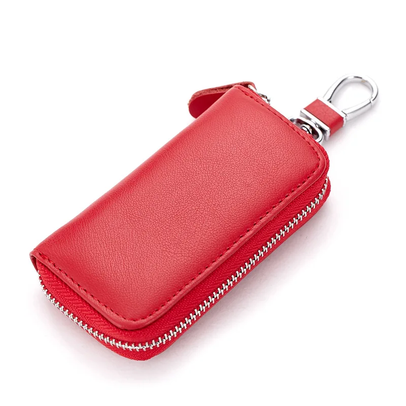 2019 Best Selling Men\'s Genuine Cow Leather Purse Car Key Wallets Case Fashion Women Housekeeper Holders Pouch Wholesale