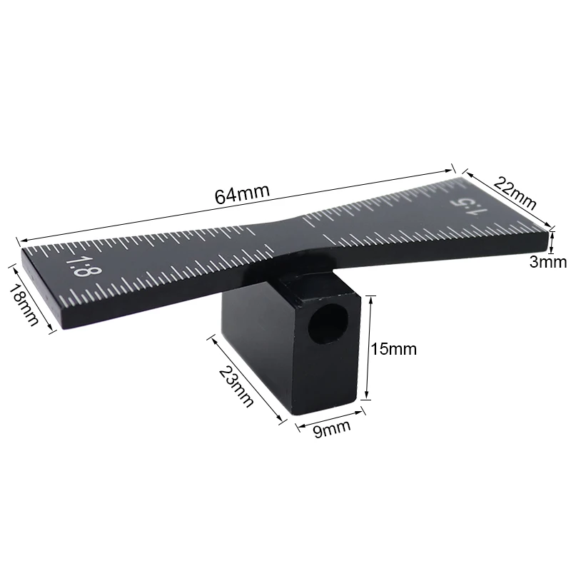 Dovetail Jig Guide Dovetail Marker 1:5 & 1:8 Slopes Aluminum Alloy Scriber Wood Joints Gauge Woodworking Tools