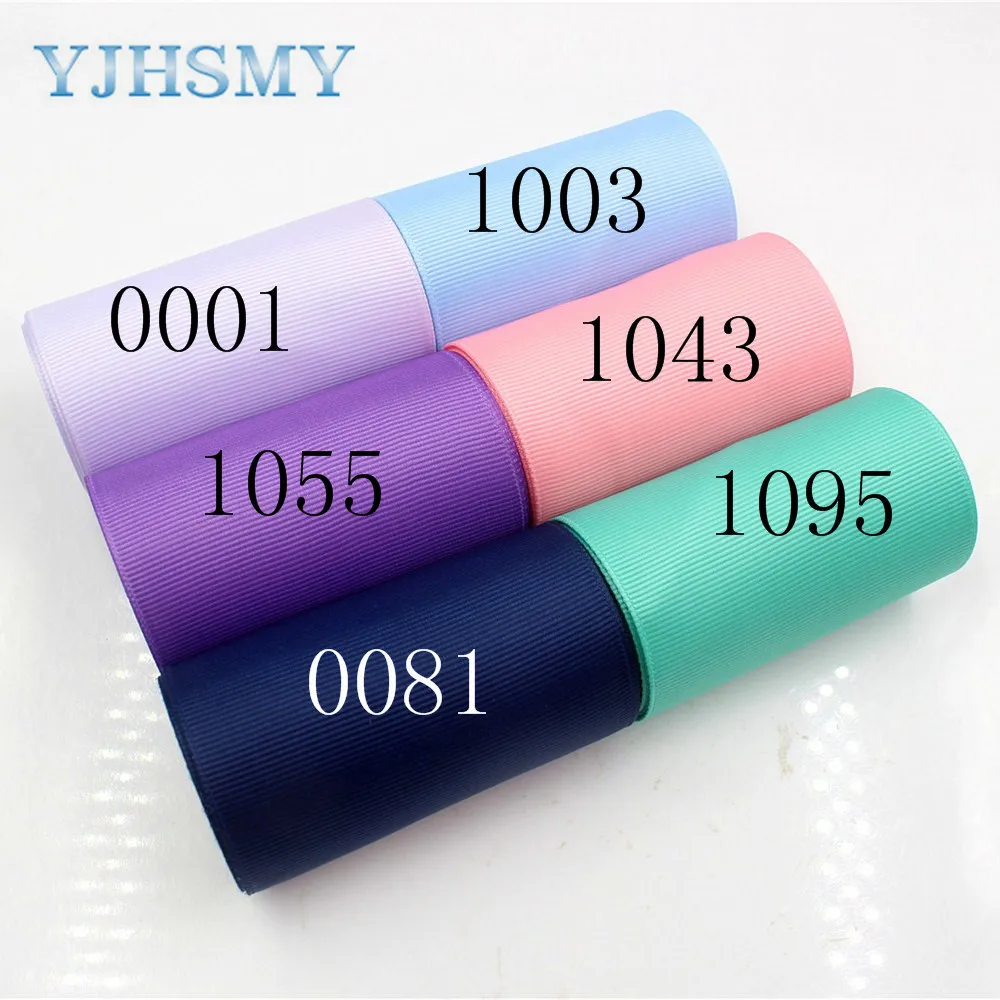 YJHSMY 178241,75MM 10yard Solid color printing Gross ribbon packaging design, DIY accessories handmade material.