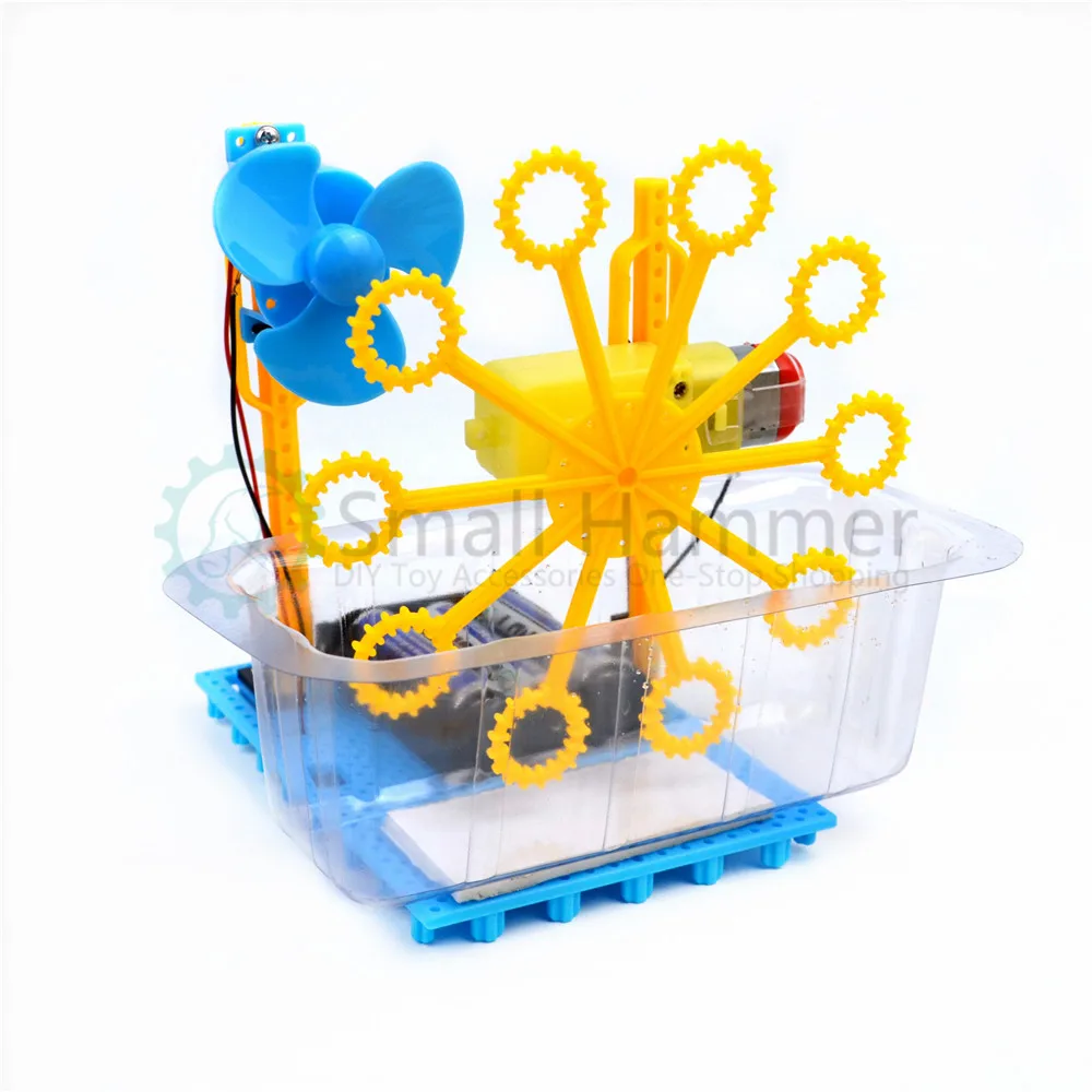 Small Hammer STEAM DIY Bubble Blister Robot Machine Educational Kit Handmade