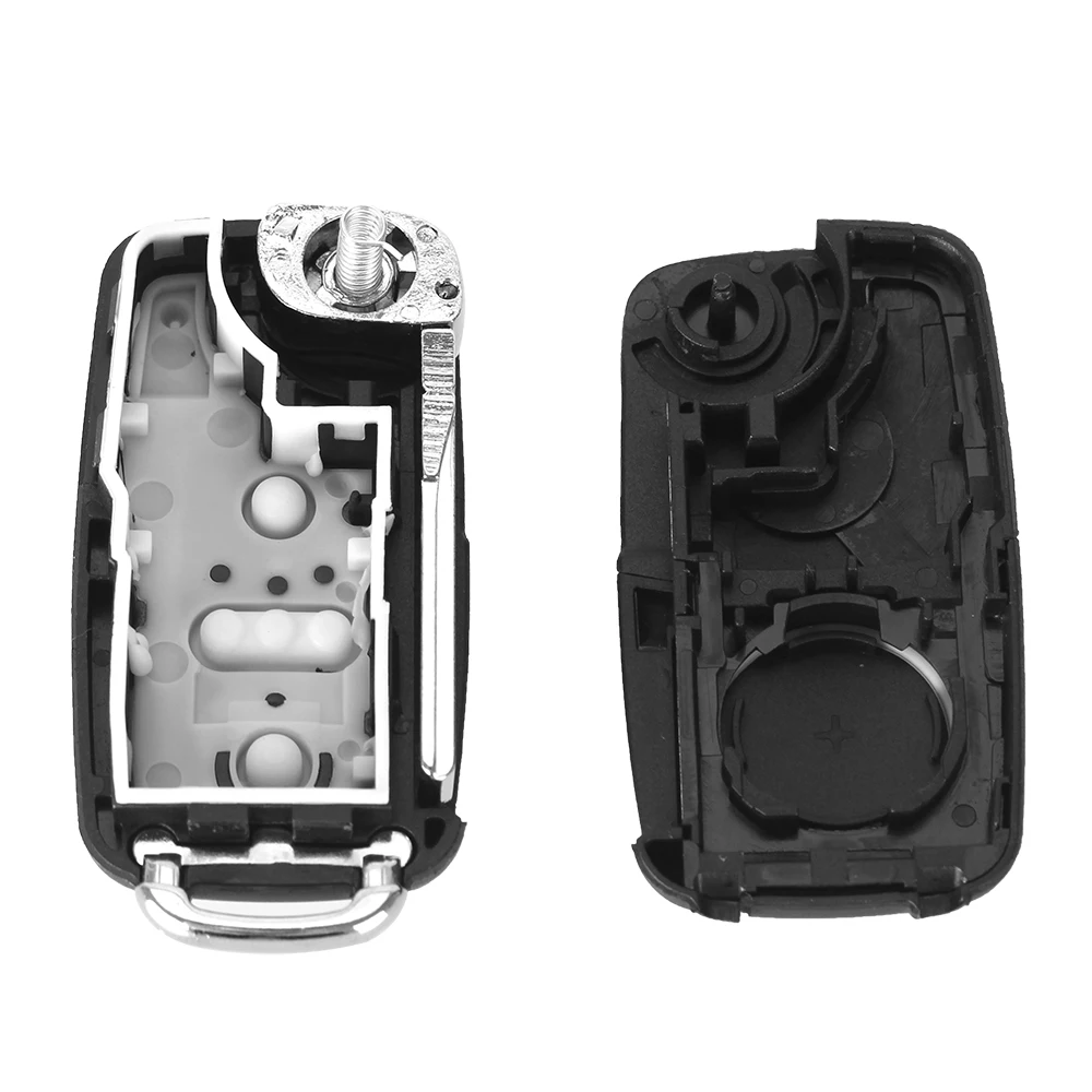 KEYYOU Flip Fob Remote Folding Key Shell For Volkswagen VW Polo Tiguan Golf Jetta Beetle MK6 Touareg Blank Key 2/3 Buttons