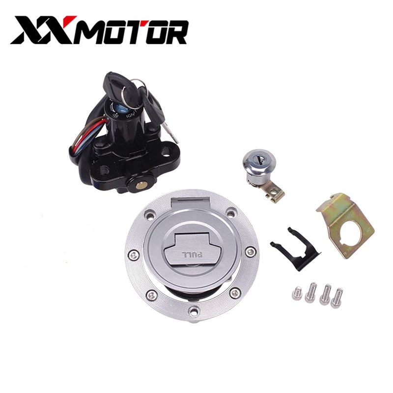 Motorcycle Ignition Switch Seat Lock Fuel Gas Cap Key Set For Yamaha YZF R1 R6 YZF R6S 2004 2006 2007 2008 2009 FZ6 YZFR6 FJR FZ