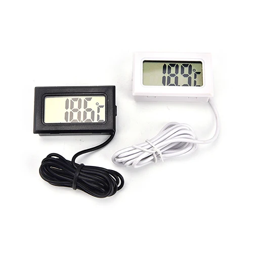 

Mini LCD Digital Thermometer For Freezer Temperature -50~110 Degree Refrigerator Fridge Thermometer Indoor Outdoor Probe 1M