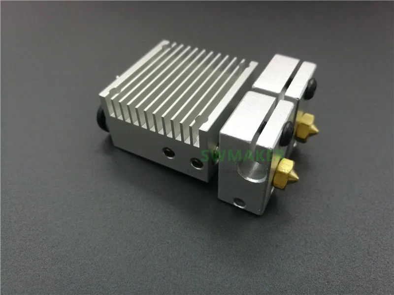 Chimera Dual Extrusion Head 2 in 2 out V6 Hotend Kit With Thermocouple and Update Head Sink - 3D printer parts