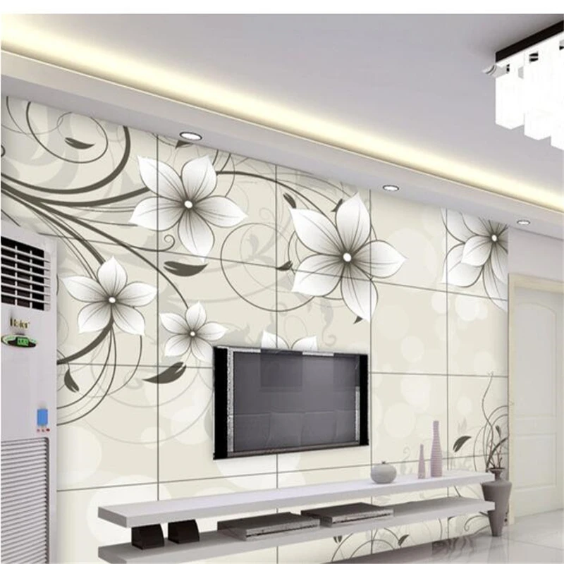 Customized Wallpaper Dreamy Flowers Living Room Bedroom TV Background Wall Decoration Painting Mural Papel De Parede