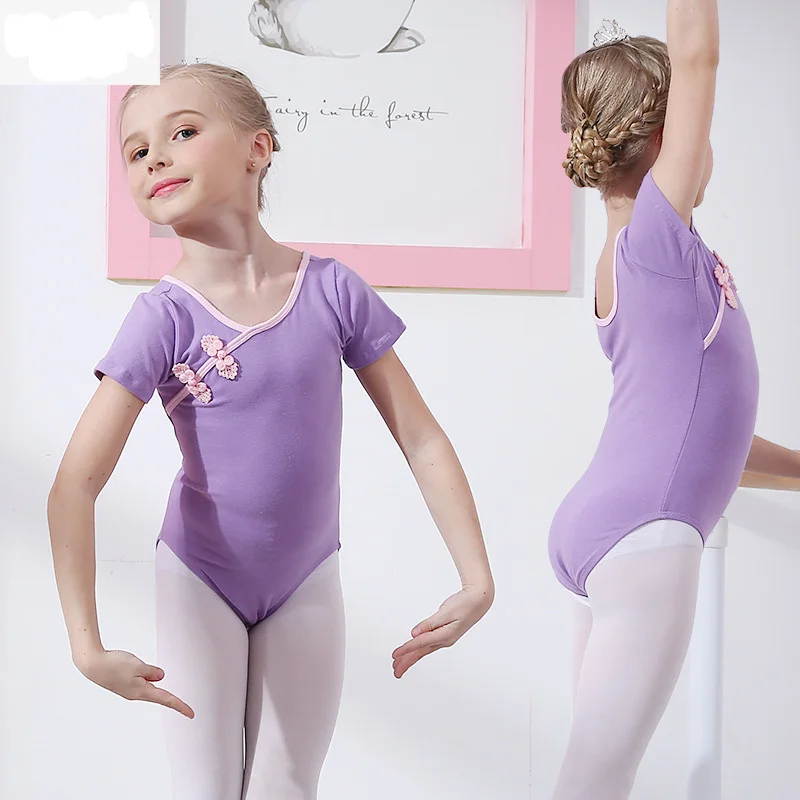 Girls Ballerina Cotton Ballet Dance Costume Gymnastics Leotard for Children Bodysuits Dancing Clothes Kids Clothing Dancer Wear