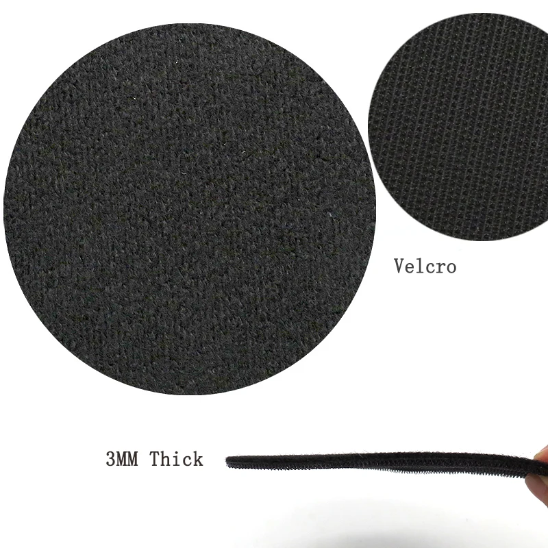 Almohadilla de interfaz de disco de protección, 6 pulgadas, 6 agujeros, 150mm, negro, accesorios de herramientas eléctricas para pulido y molienda, gancho y bucle, 2 uds.