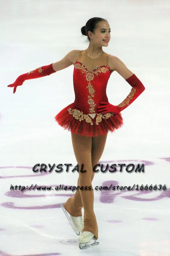 

Crystal Custom Figure Skating Dresses Girls New Brand Ice Skating Dresses For Competition DR4597