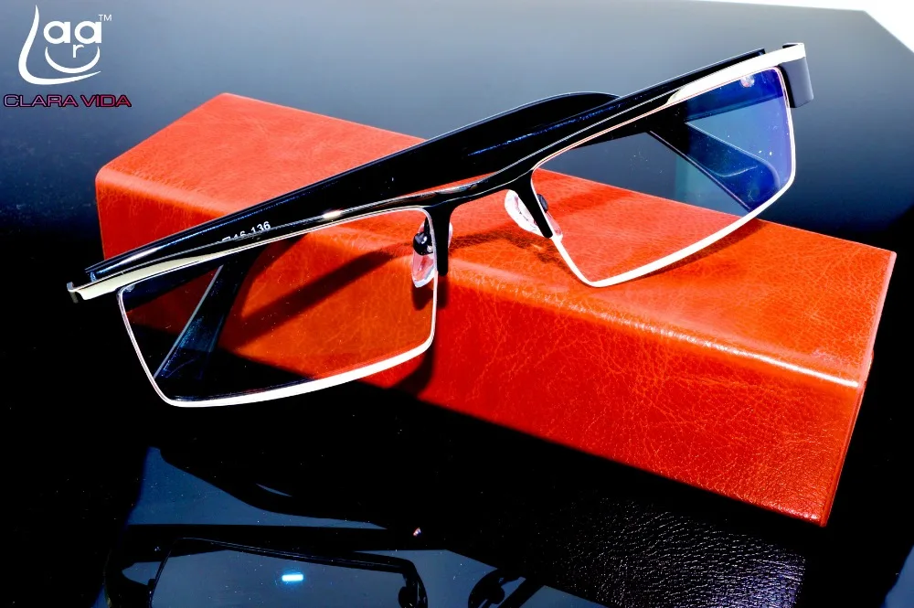 Clara Vida Men Titanium Non Spherical 12 Layer Coated Lenses Reading Glasses+1.0 +1.5 +2.0 +2.5 +3.0 +3.5+4.0