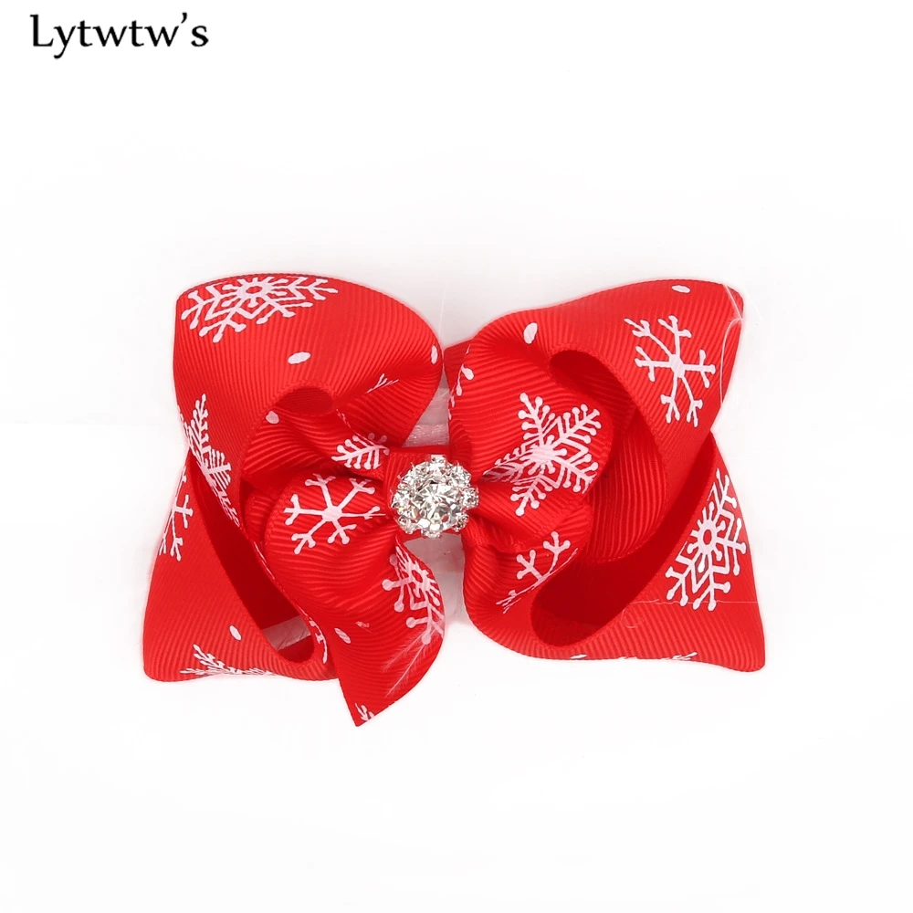 Christmas baby girl headband Infant hair accessories cloth Tie newborn Headwear tiara headwrap Gift Toddlers bandage Ribbon bows