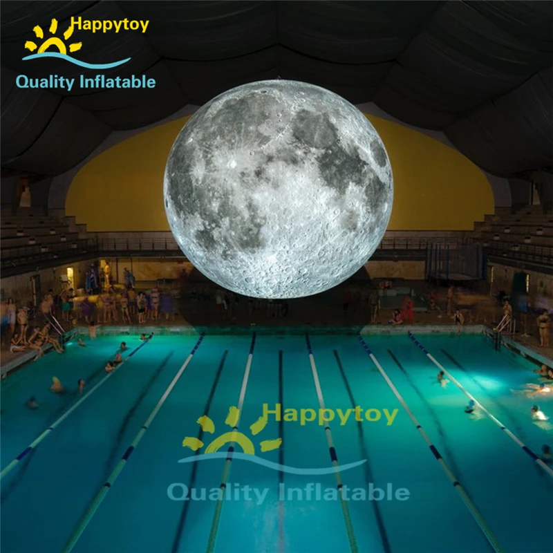 

2019 Used Commercial Decoration Inflatable Moon LED Light Balloon /Inflatable Planet Balloon/Moon For Exhibition