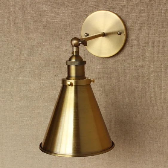 Brass Style Loft Industrial Lamp Lampe Vintage Wall Lights Fixtures Class Retro Edison Wall Sconce Arandelas