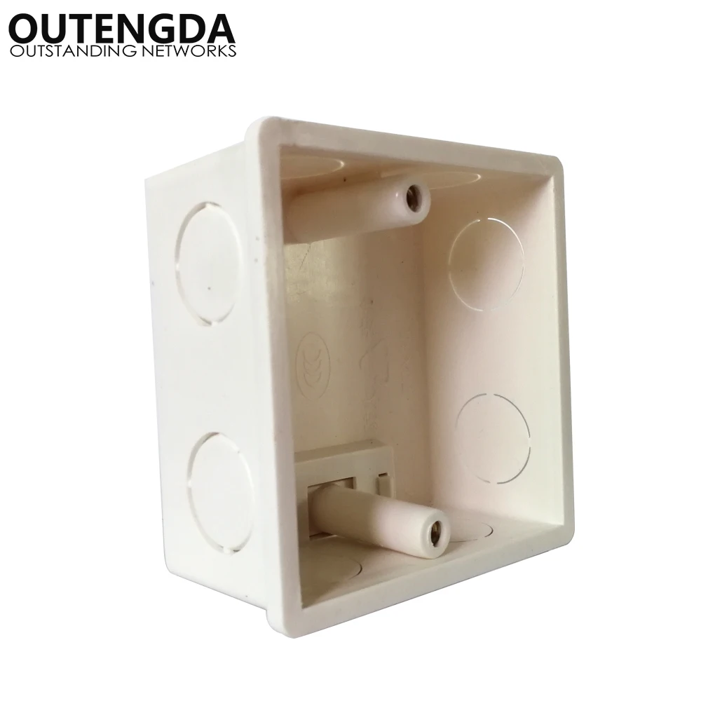 European 86 type In-wall Junction Box Socket Switch Bottom Box 77*77mm installed into the wall for Mount 86-type Wireless AP etc