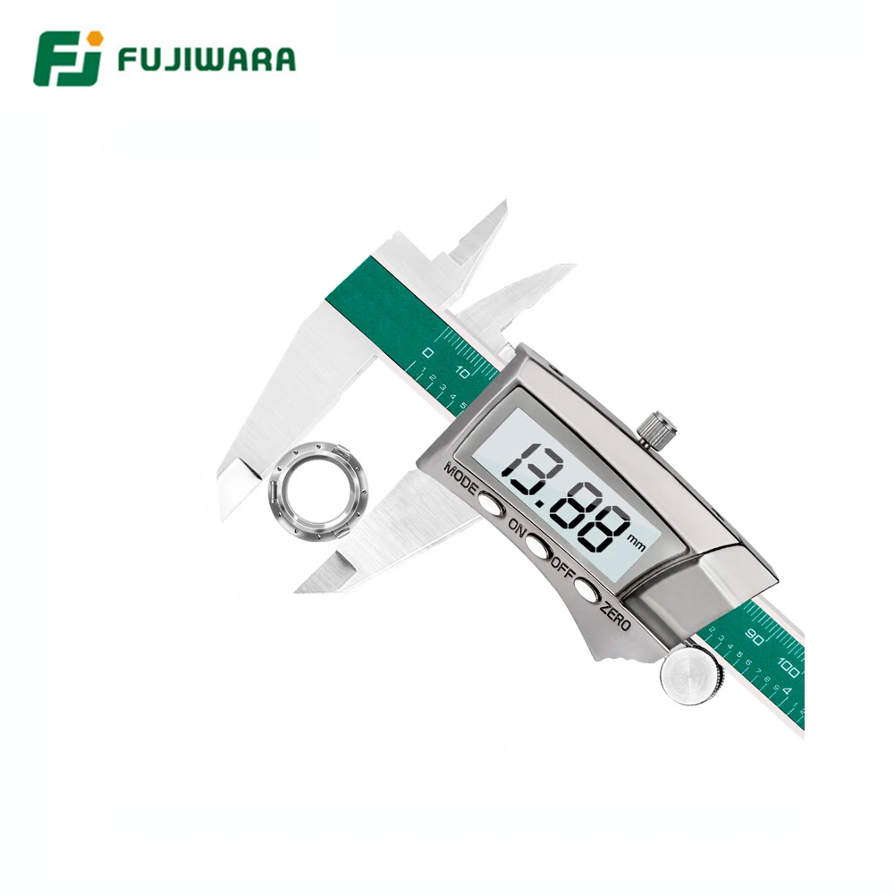 Fujiwara Display Digitale Pinza in Acciaio Inox 0-150 Mm 1/64 Frazione/Inch/Millimetro IP54 Ad Alta Precisione 0.01 Millimetri