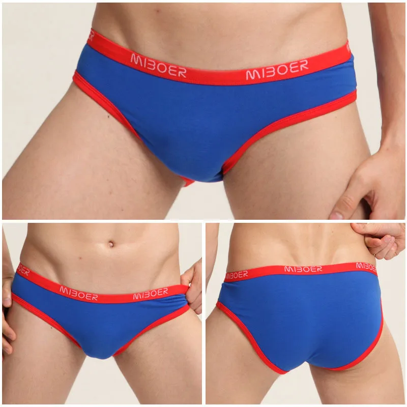 Cotton Breathable Sexy Mens Underwear Soft Low Waist Gay Male Briefs Solid U Pouch Man Underpants Fashion Men Cueca Calzoncillos