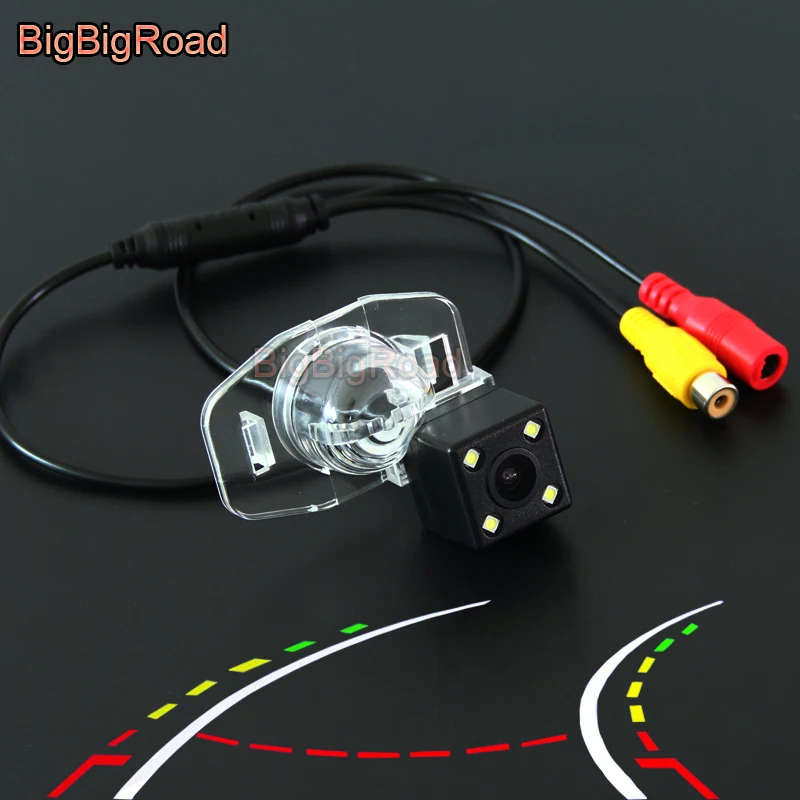 BigBigRoad For Toyota Corolla 2007 2008 2009 2010 2011 2012 2013 Car Intelligent Dynamic Trajectory Tracks Rear View CCD Camera
