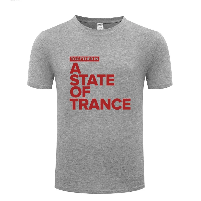 Armin Van Buuren Together In A State of Trance T Shirts Men Hip Hop Short Sleeve O Neck Cotton Man T-Shirt Cool Streetwear Tees