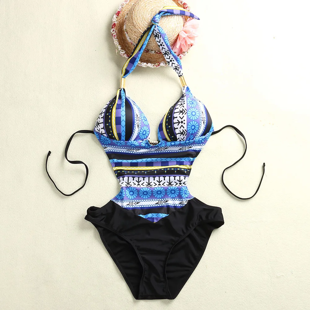 2019 Summer Swimwear Women One Piece Suits Strap Monokini Swimming Wear One-Piece Swimsuit Bathing Suit Beachwear