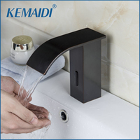 KEMAIDI New Bathroom Sink Tap Bathroom Faucet Brass Material ORB Finished Hot And Cold Automatic Hands Touch Free Sensor Faucets