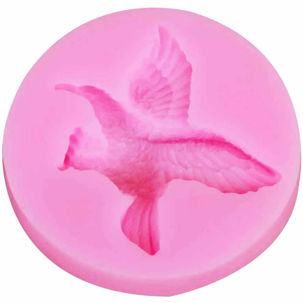 Byjunyeor Eagle Bird UV Resin Silicone Mold Fondant Chocolate Candy Lollipop Crystal Epoxy Soft Clay Bake Tools M811