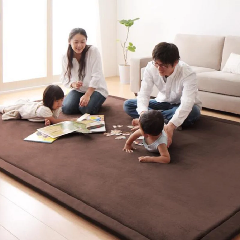 

New Fashion Thick Coral Velvet Cover Sponge Mattresss Carpet Tatami Living Room Bedroom Mat High Quality 120/150/180