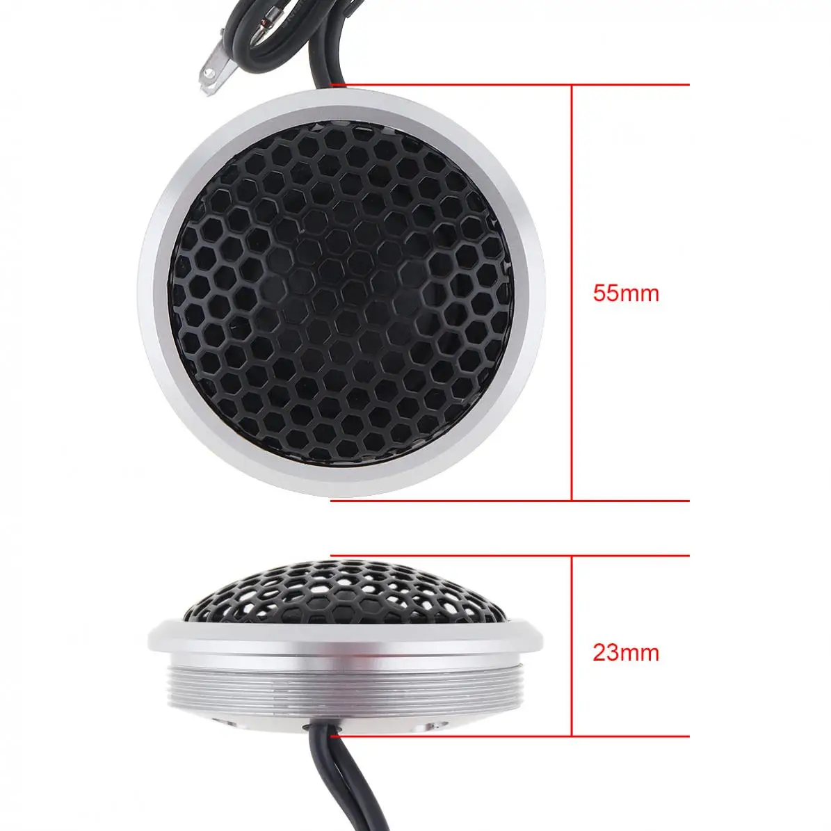 150W 25mm Aluminium Shell Silk Stretch Film Car Tweeter Speakers Auto Horn Audio Music Stereo Speaker for Car Audio System