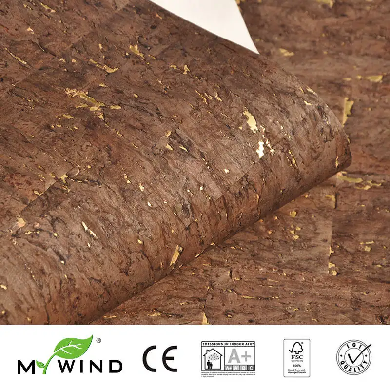 2019 MY WIND burlywood Brown Wallpapers Luxury 100% Natural Material Safety Innocuity 3d Wallpaper In Roll Home Decor Classic