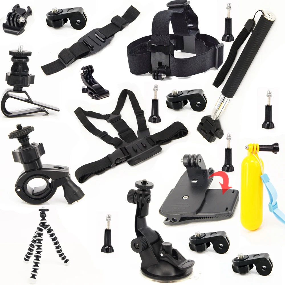 

Kit Travel Set Professional Accessories Bundle Kit For Sony Action Cam HDR-AS100V AS15 AS200V AS30V AZ1 fdr-x1000v accessories