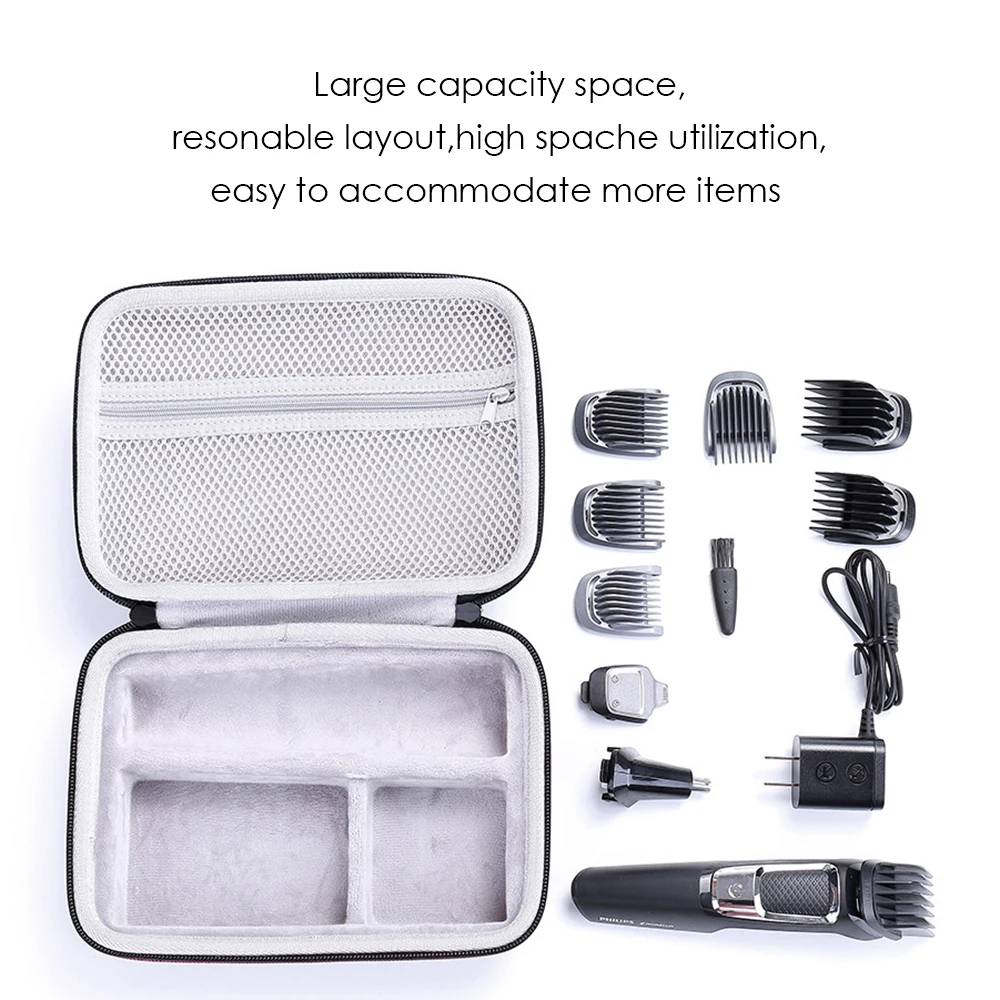 2020 Newest EVA Hard Travel Box Cover Bag Case for Philips Norelco Multigroom Series 3000/5000/7000 MG3750 MG5750/49 MG7750/49