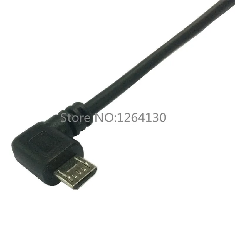 0.25M 90 Degrees Micro USB Male to Female USB Cable Extend Converter Adapter