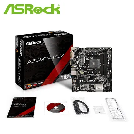 ASROCK AB350M-HDV 1600/1700 CPU 메인 보드 지원 