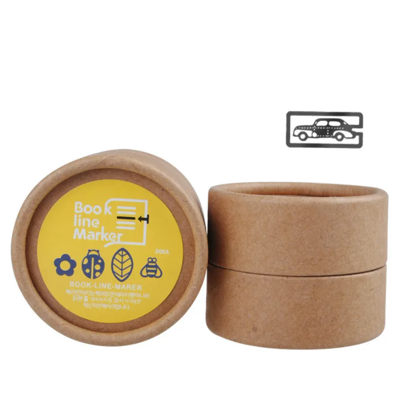 Cowhide paper boxed mini bookmark chinese style metal vintage classical bookmarks book line marker