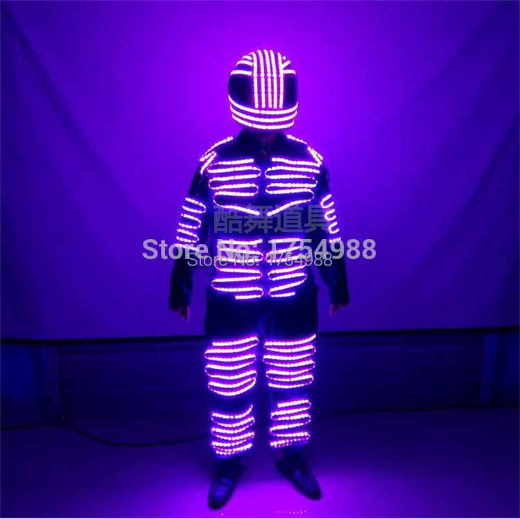 Event  led  Party Supplies rgb glowing Light up robot illuminated led light suits stage performance led robot