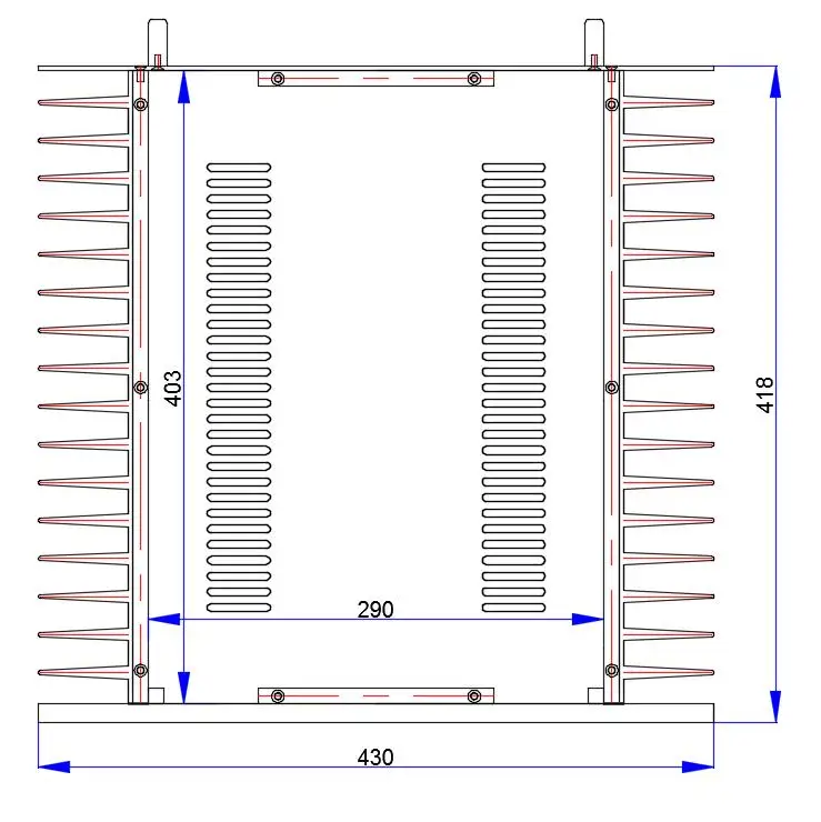 4320A All-aluminum Amplifier Chassis DIY Large Case Audio Amplifier Enclosure 430MM X 200MM X 418MM