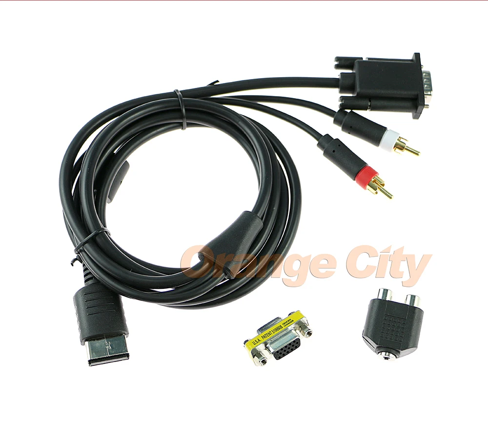 For SEGA Dreamcast VGA High Definition Cable RCA Sound Adapter HD box PAL NTSC