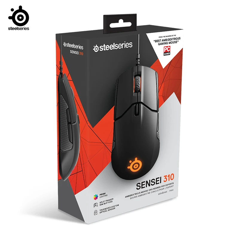 Original Steelseries Sensei 310 Optical 12000DPI  Wired Gaming Mouse RGB Breathing light FPS Gaming to Survive For LOL CF