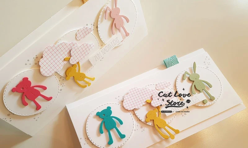 قوالب قطع معدنية على شكل حيوانات ، الإستنسل DIY ، سكرابوكينغ ، بطاقة ورقية مزخرفة ، قوالب حرفية ، قطع نقش ، جديد 2019