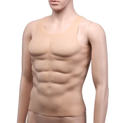 1300g Women cross over into muscular men Lifelike Big Hunk Chest Muscle for Boxing training Men Silicone Fake Chest Men