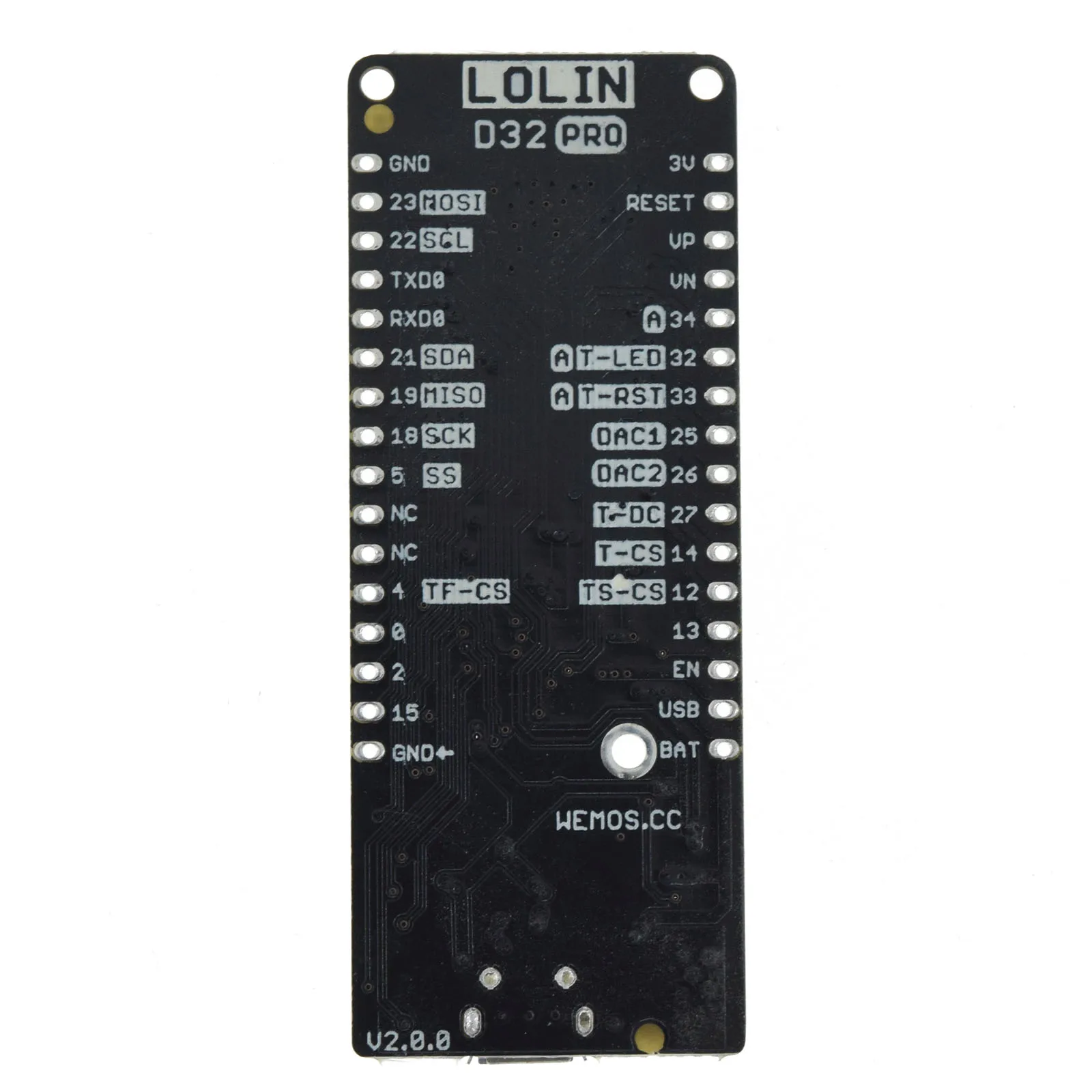 LOLIN D32 Pro V2.0.0 - wifi & bluetooth board based ESP-32 esp32 Rev1 ESP32-WROVER 16MB 8MB 4MB FLASH PSRAM MicroPython