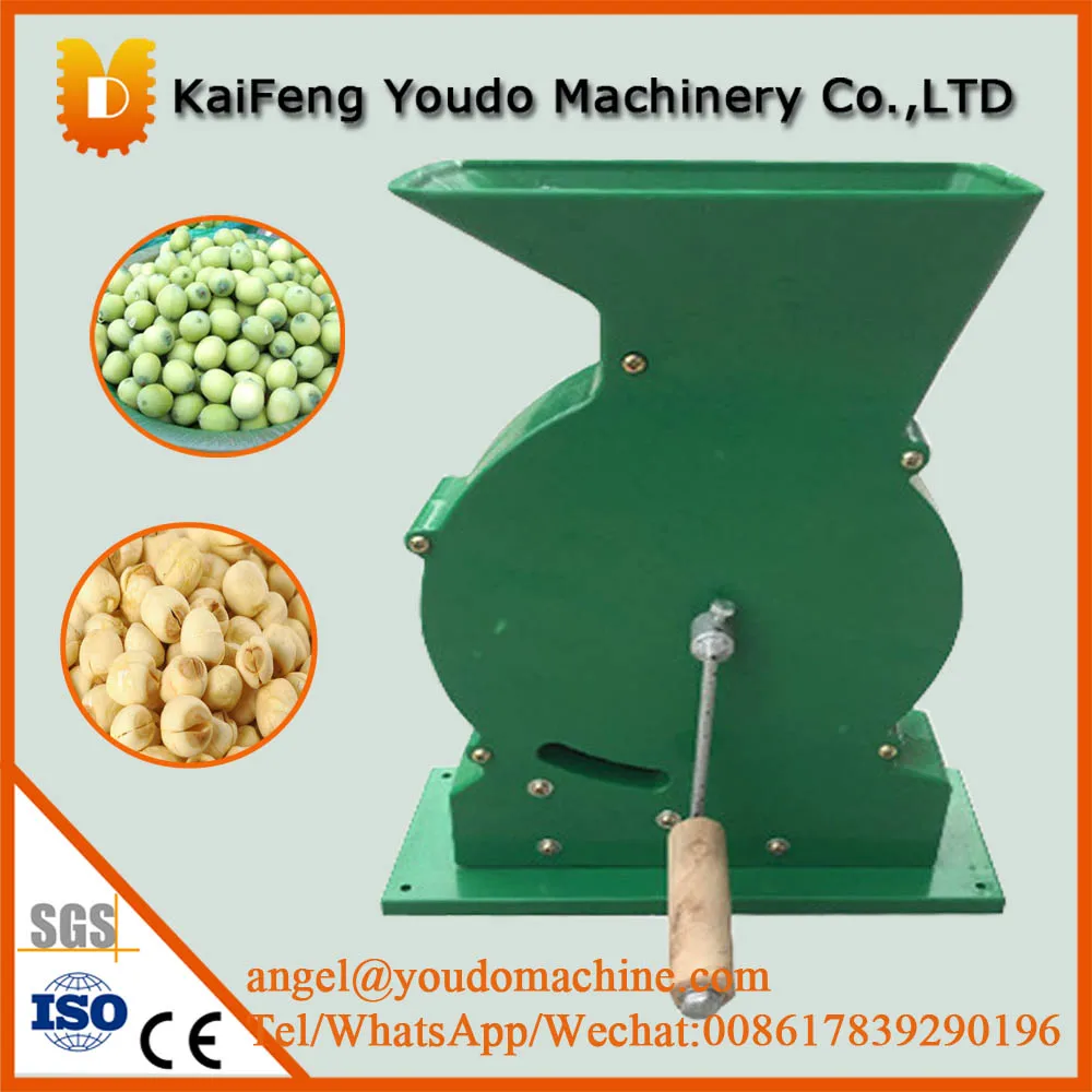 manual drive fresh lotus seed peeling machine