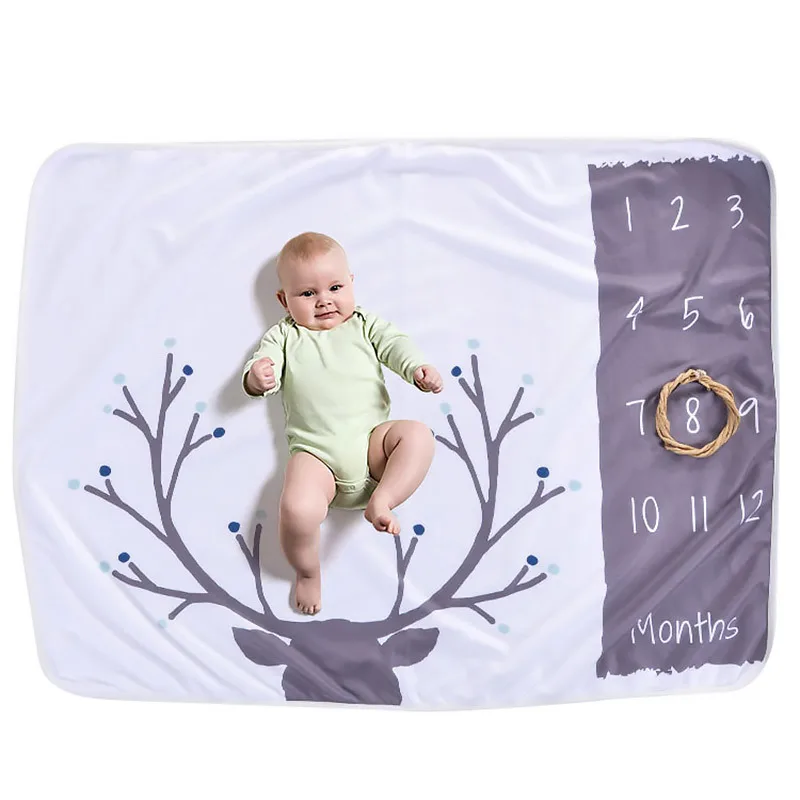 Baby Birth Memorial Blankets Creative Baby Blankets For Newborn Infant Toddler Photo Props Photography Sheets Baby Swaddle Wrap