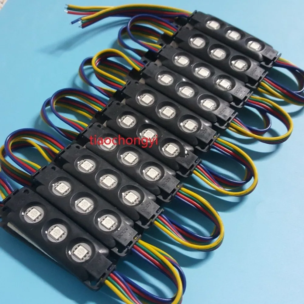 100pcs waterproof RGB 5050 storefront window led module light sign strip string