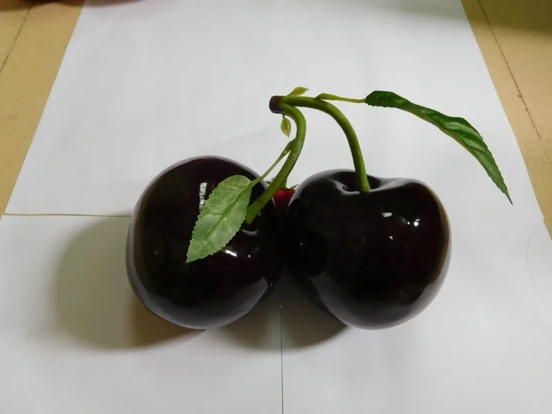 Child Red Black Cherry Fruit Foam Toys Model Simulation Food Educational Kid Pretend Play House Kitchen Decorative Toy 2021